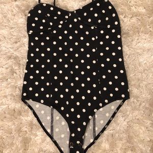 Polka dot body suit